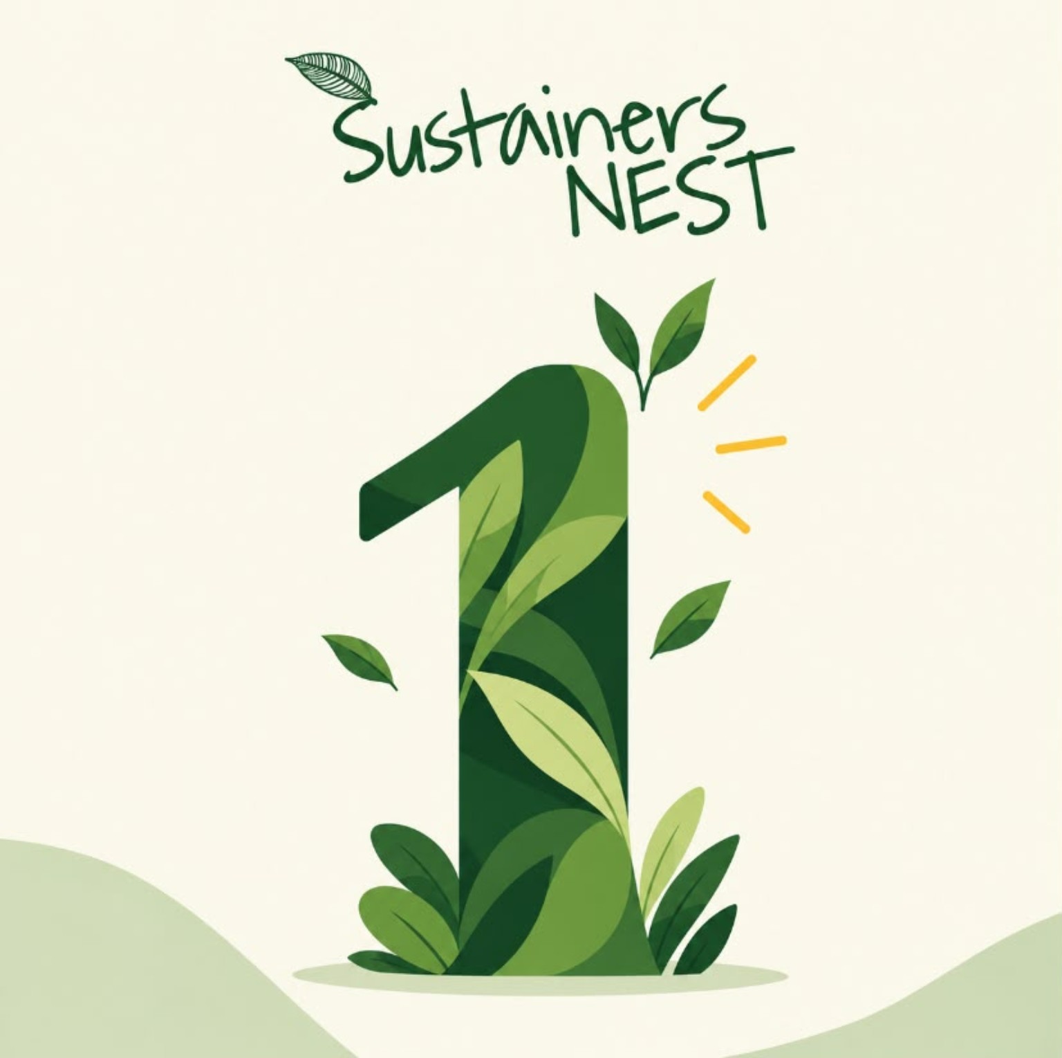 Sustainers NEST first anniversary poster