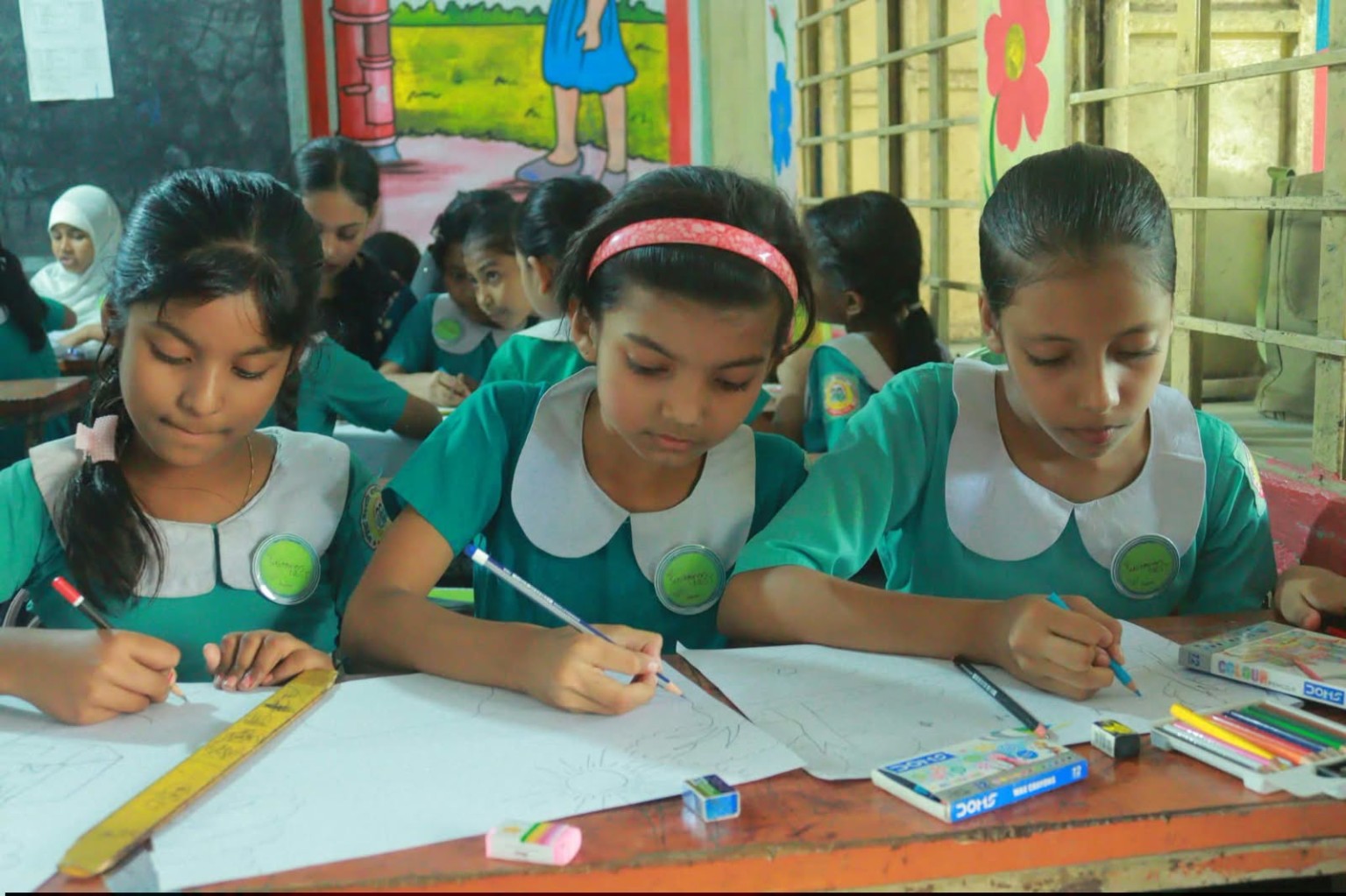SEEDS OF CHANGE ARTISTS activity at Fatullah Government Primary School