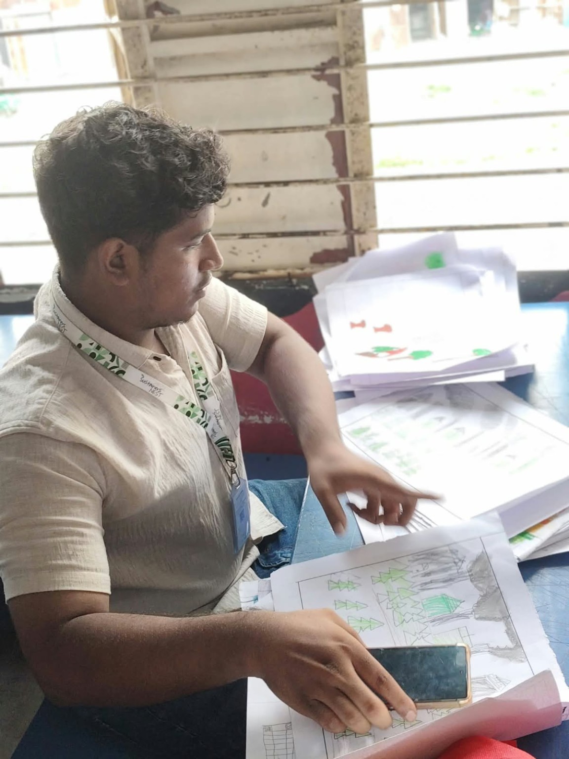 SEEDS OF CHANGE ARTISTS activity at Isdair Government Primary School