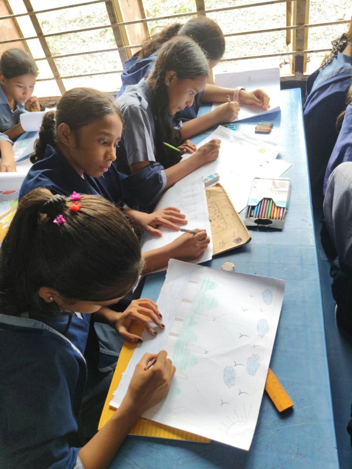SEEDS OF CHANGE ARTISTS activity at Isdair Government Primary School