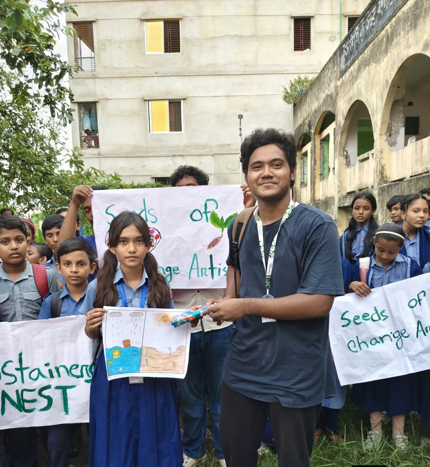 SEEDS OF CHANGE ARTISTS activity at Isdair Government Primary School