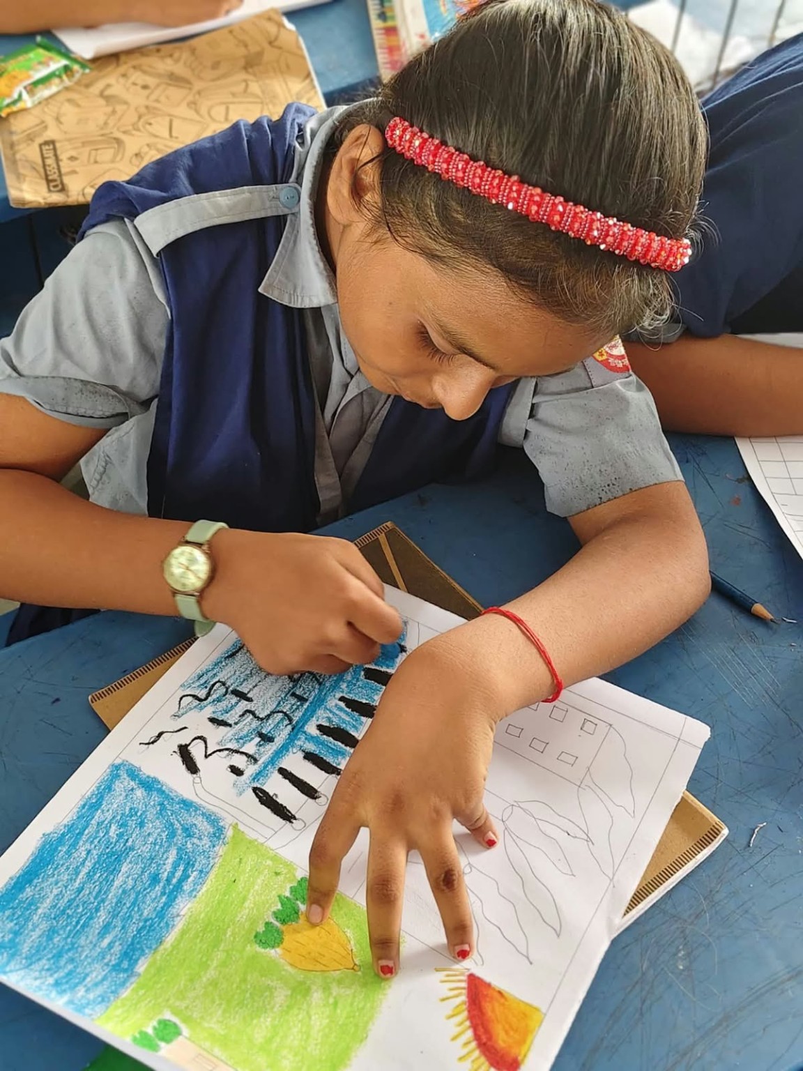 SEEDS OF CHANGE ARTISTS activity at Isdair Government Primary School