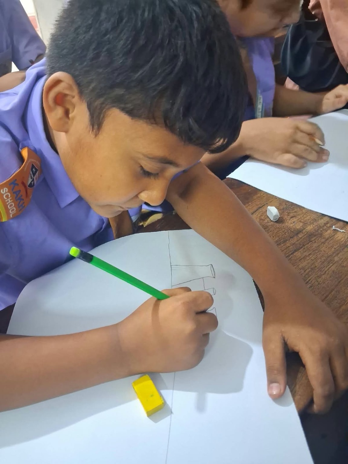SEEDS OF CHANGE ARTISTS activity at Khanpur Adarsha Kindergarten