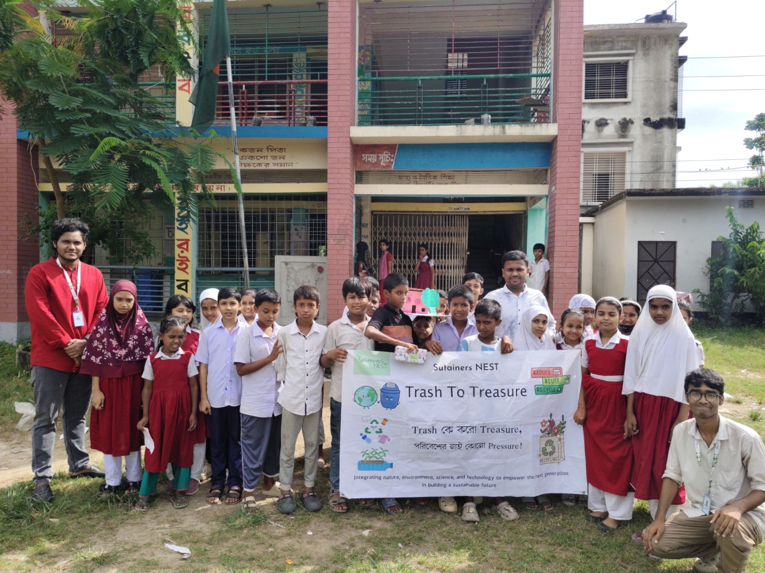 TRASH TO TREASURE activity at Nabinagar Government Primary School